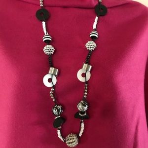 Black, White & Sparkle Necklace